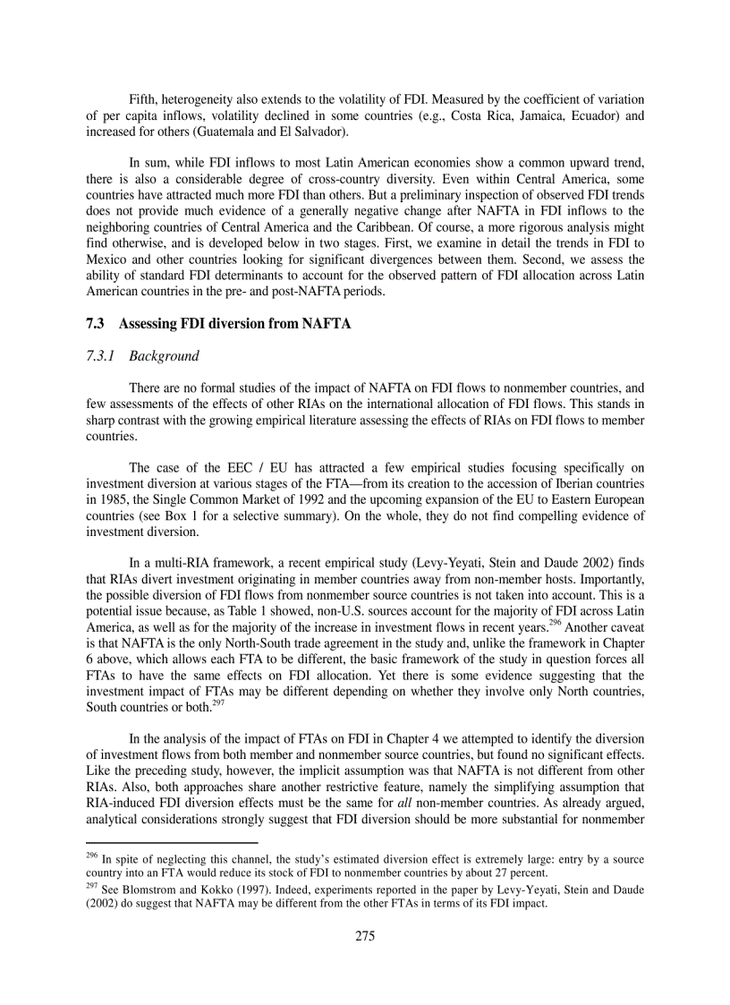 image for page The Impact of NAFTA on Foreign Investment in Third Countries