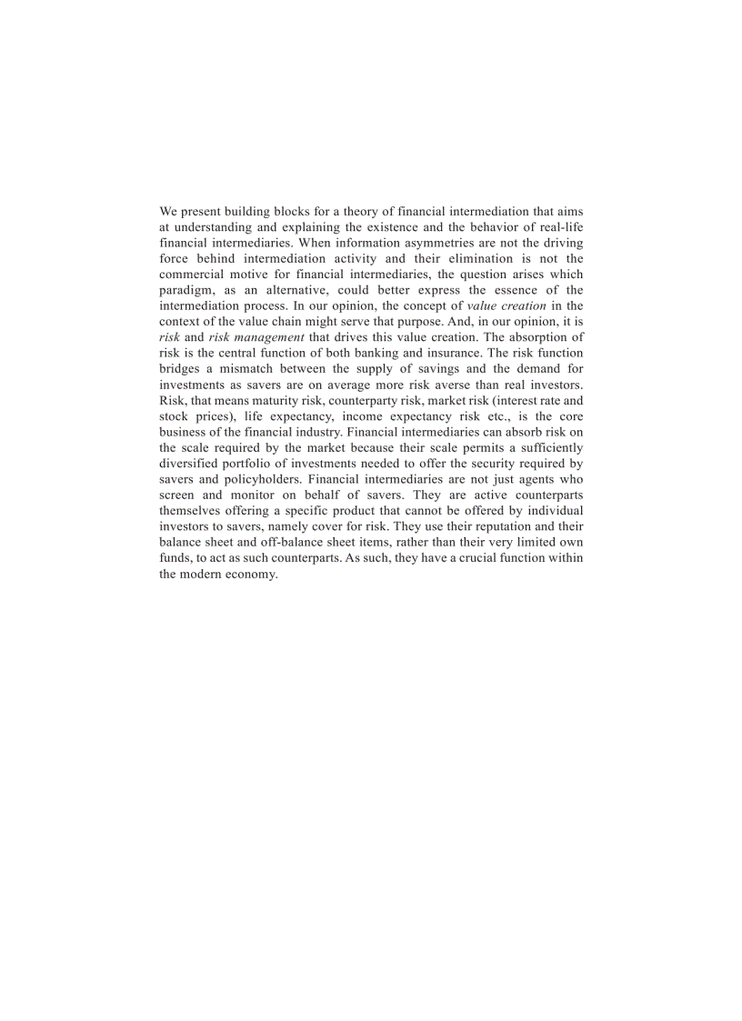 image for page The theory of financial intermediation An essay on what it does not explain