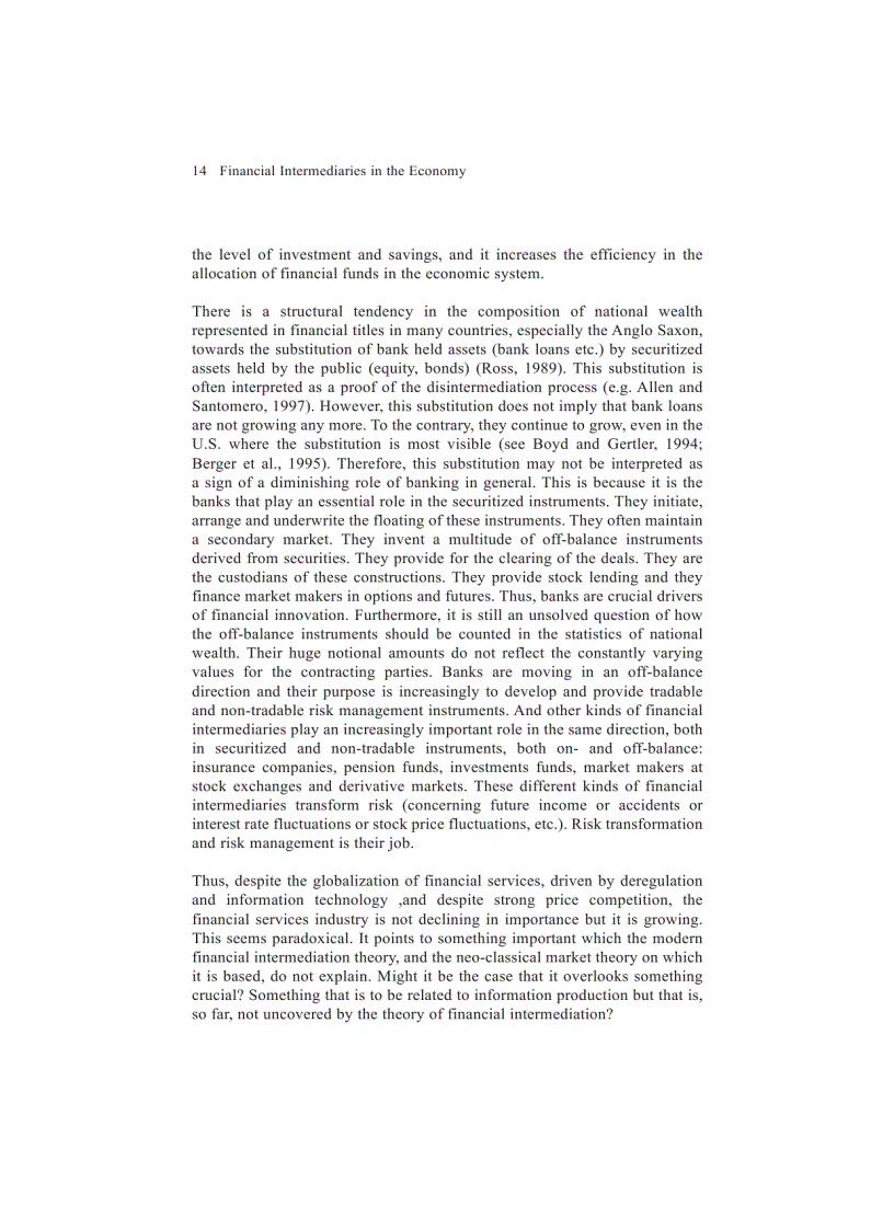 image for page The theory of financial intermediation An essay on what it does not explain