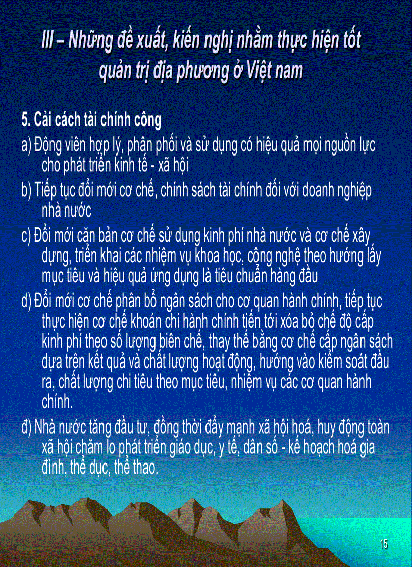 image for page National Framework and recommendations for better local governance in Vietnam