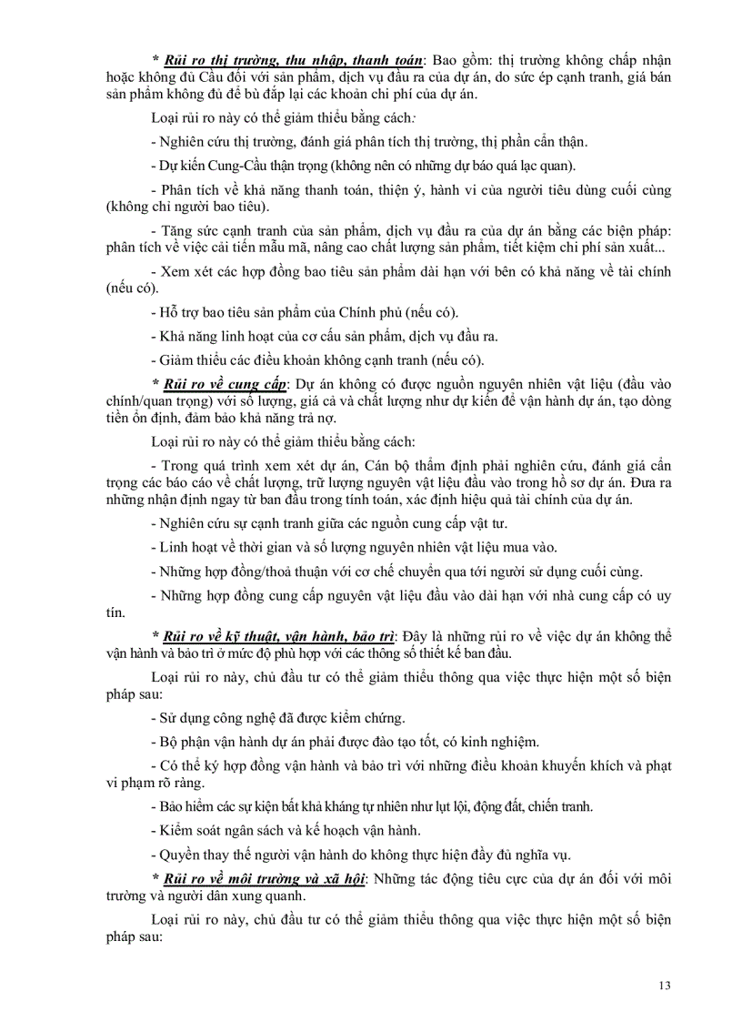 image for page Phụ lục tóm tắt qui trình và mẫu biểu thẩm định dự án đầu tư của bidv