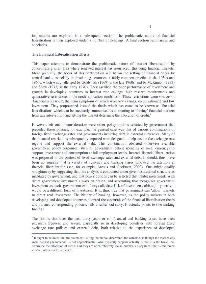 image for page Financial liberalisation and the relationship between finance and growth