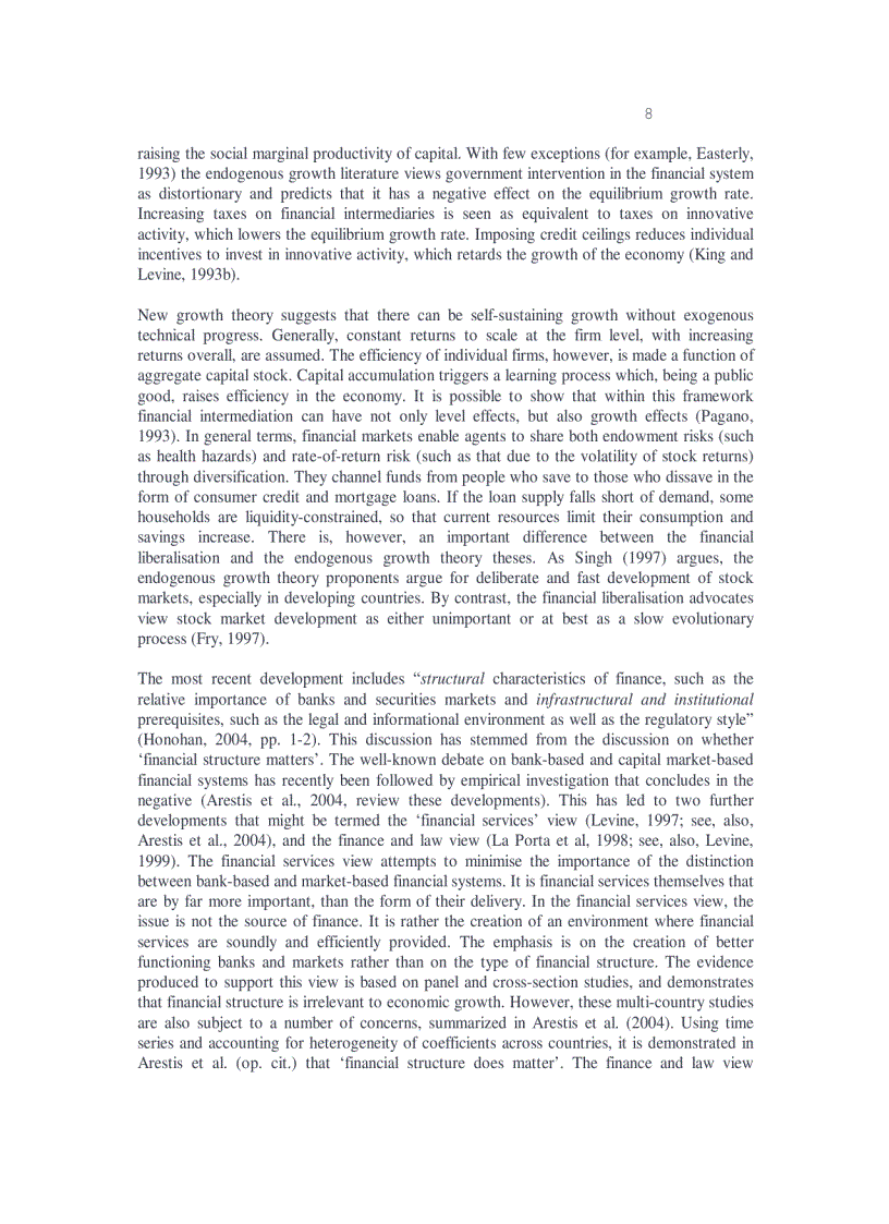 image for page Financial liberalisation and the relationship between finance and growth