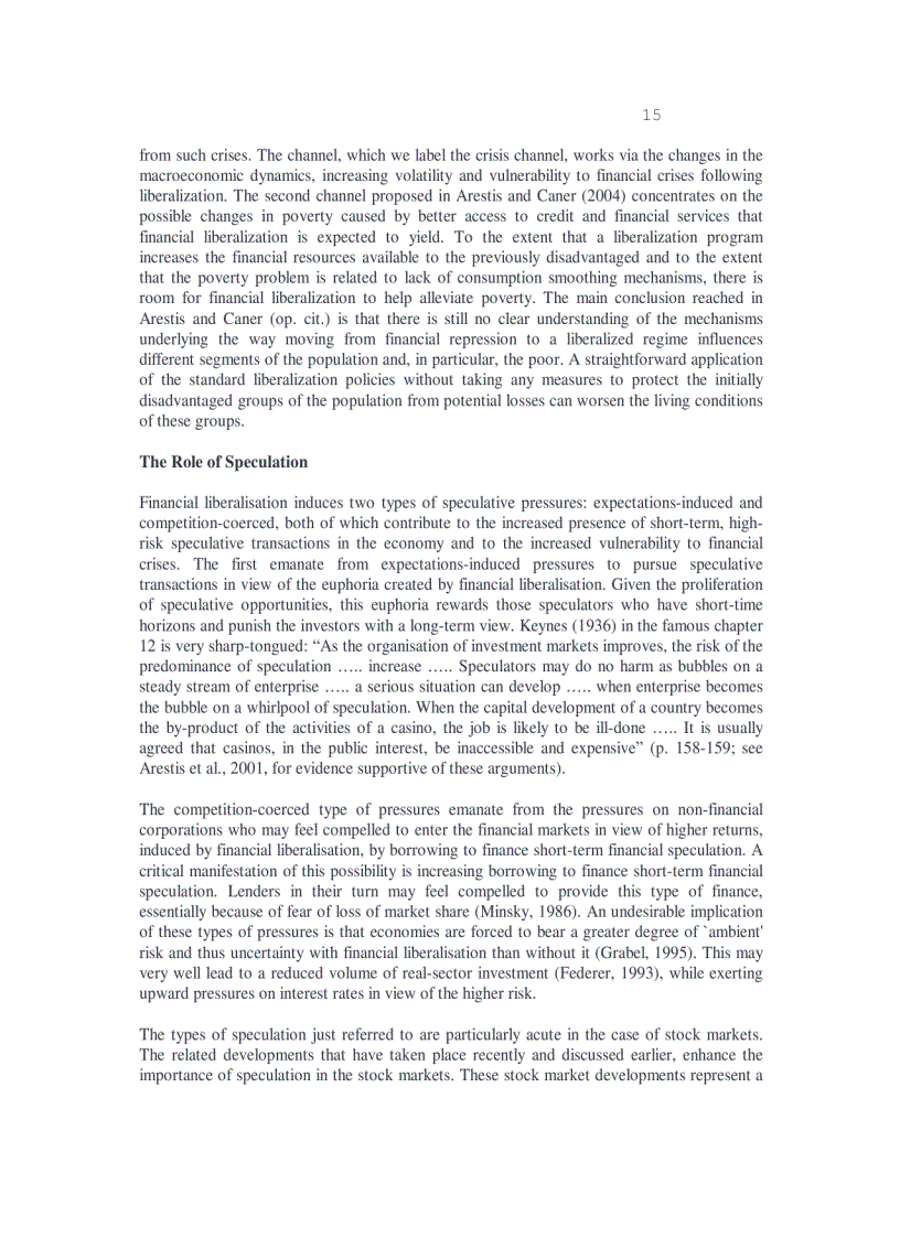 image for page Financial liberalisation and the relationship between finance and growth