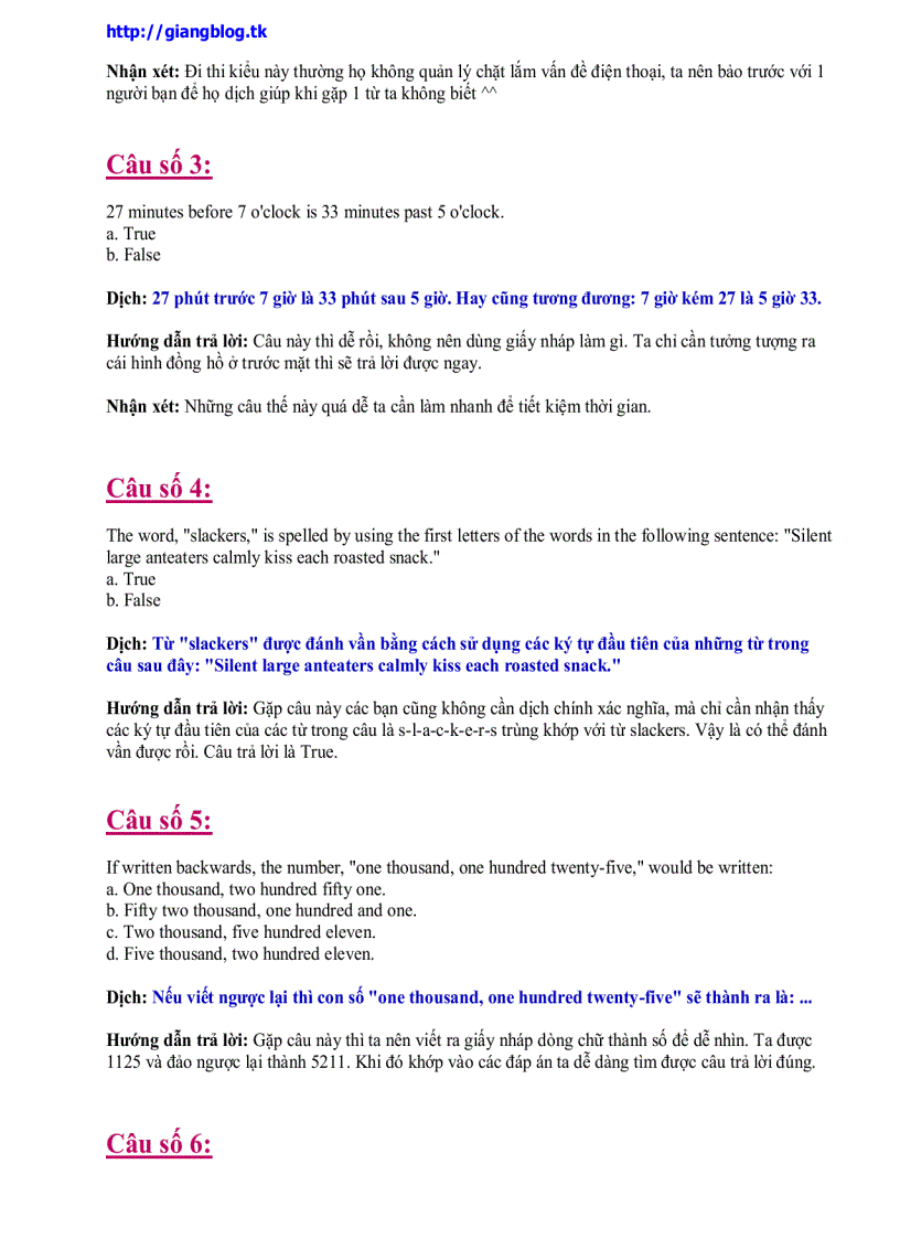 image for page Bài thi test IQ bằng tiếng Anh số lượng 60 câu giải trong 60 phút