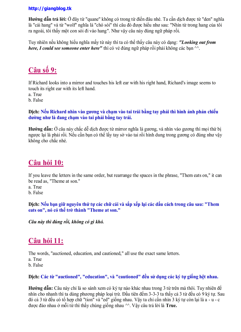 image for page Bài thi test IQ bằng tiếng Anh số lượng 60 câu giải trong 60 phút