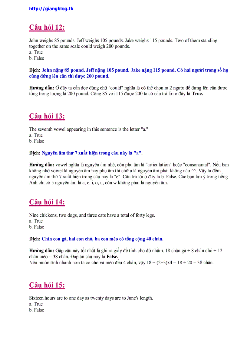 image for page Bài thi test IQ bằng tiếng Anh số lượng 60 câu giải trong 60 phút