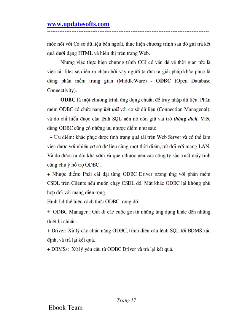 image for page Luận văn Truy cập cơ sở dữ liệu qua Web Tiếng Việt