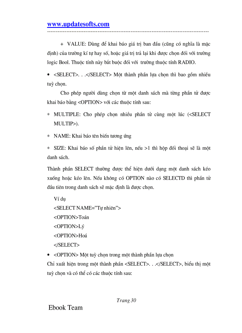 image for page Luận văn Truy cập cơ sở dữ liệu qua Web Tiếng Việt