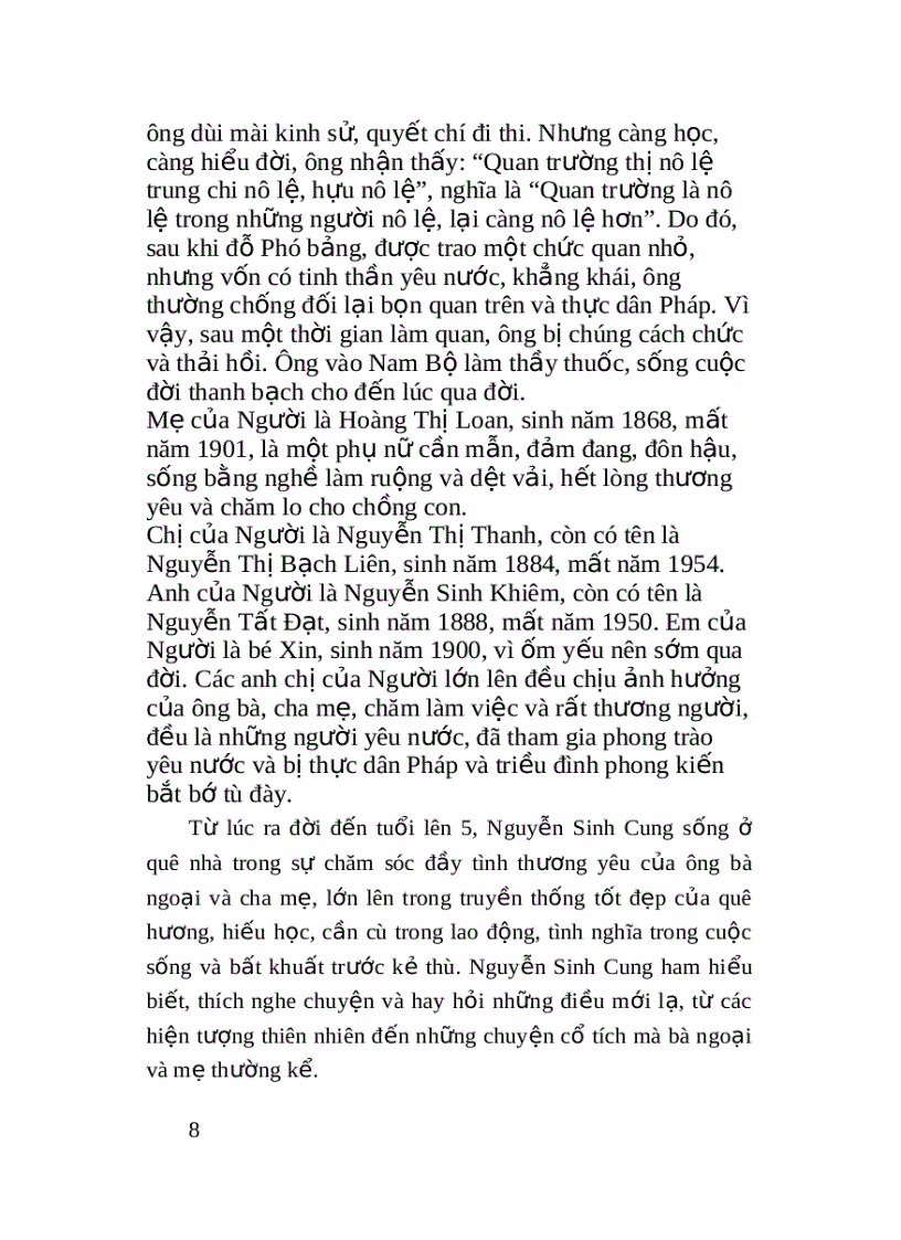 image for page Tiểu sử và con người hồ chí minh