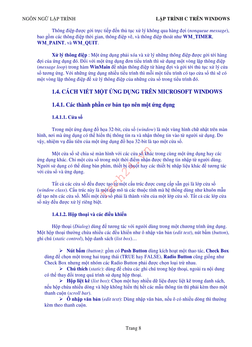 image for page Lập trình C trên Windows Tiếng Việt