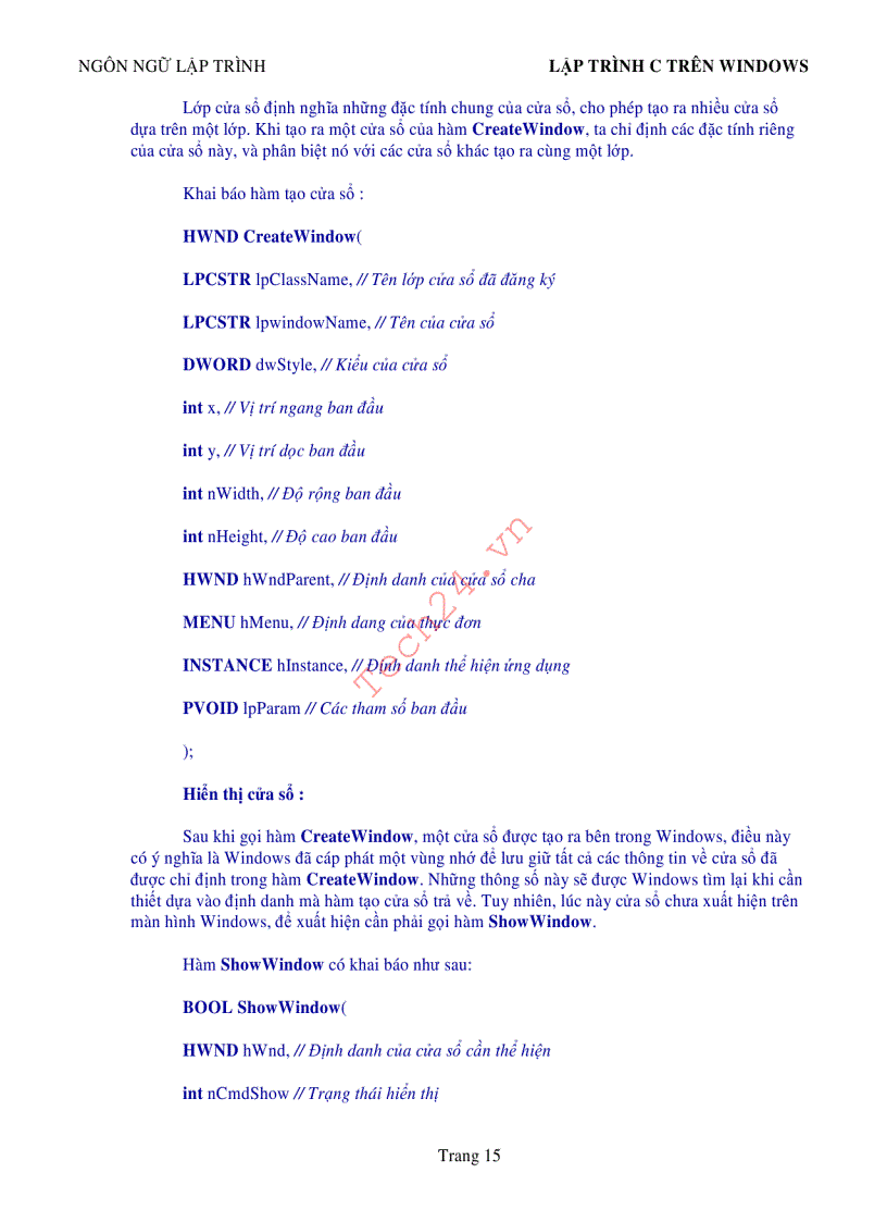 image for page Lập trình C trên Windows Tiếng Việt