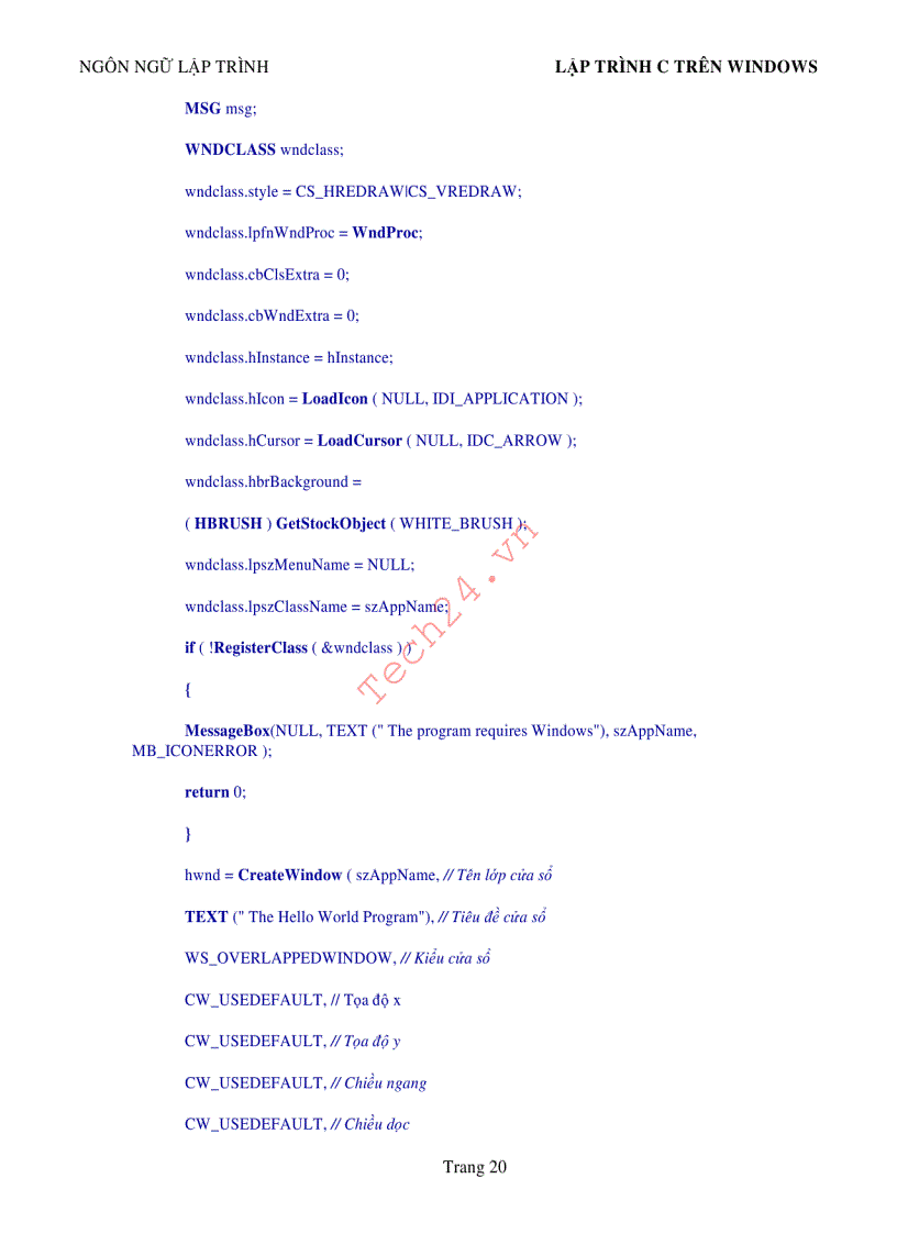 image for page Lập trình C trên Windows Tiếng Việt
