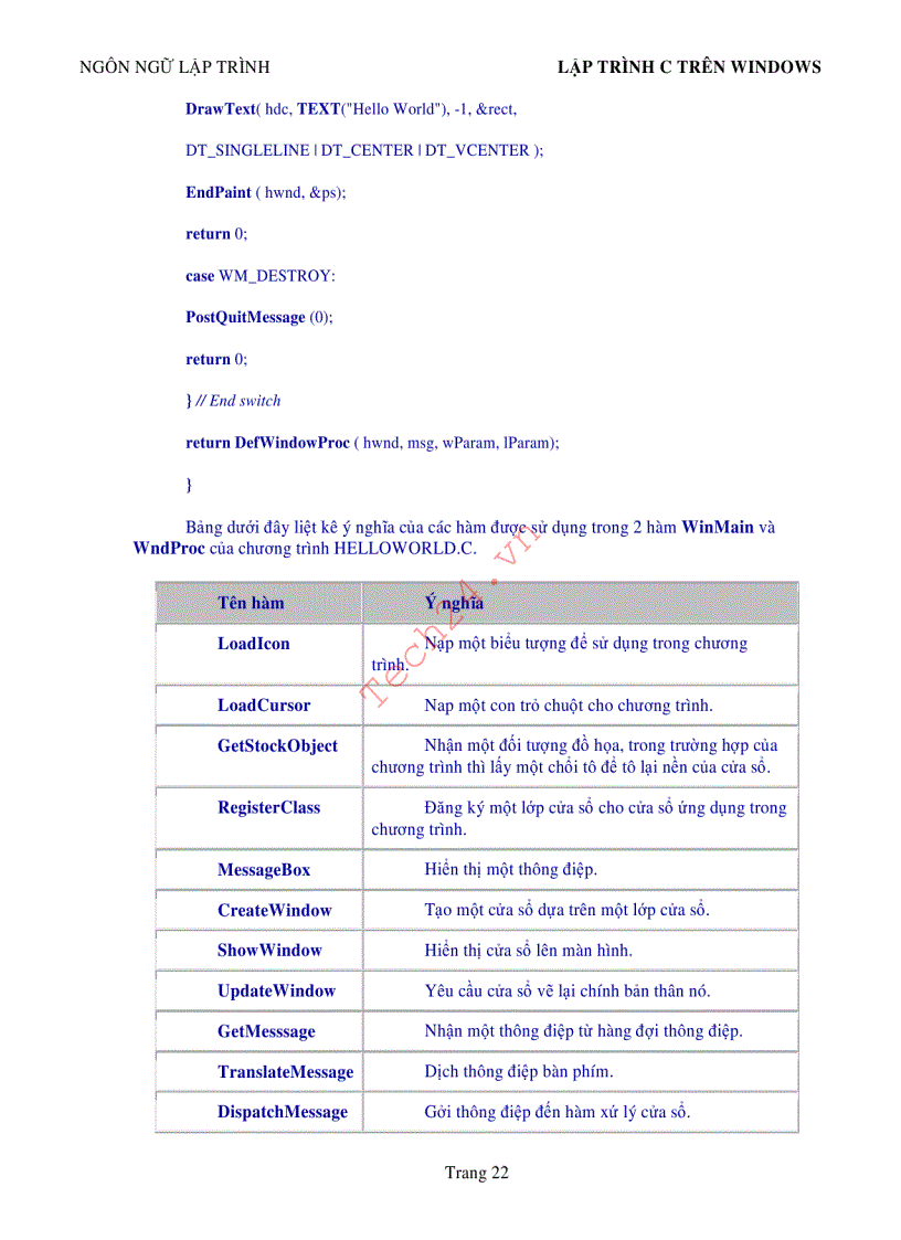 image for page Lập trình C trên Windows Tiếng Việt