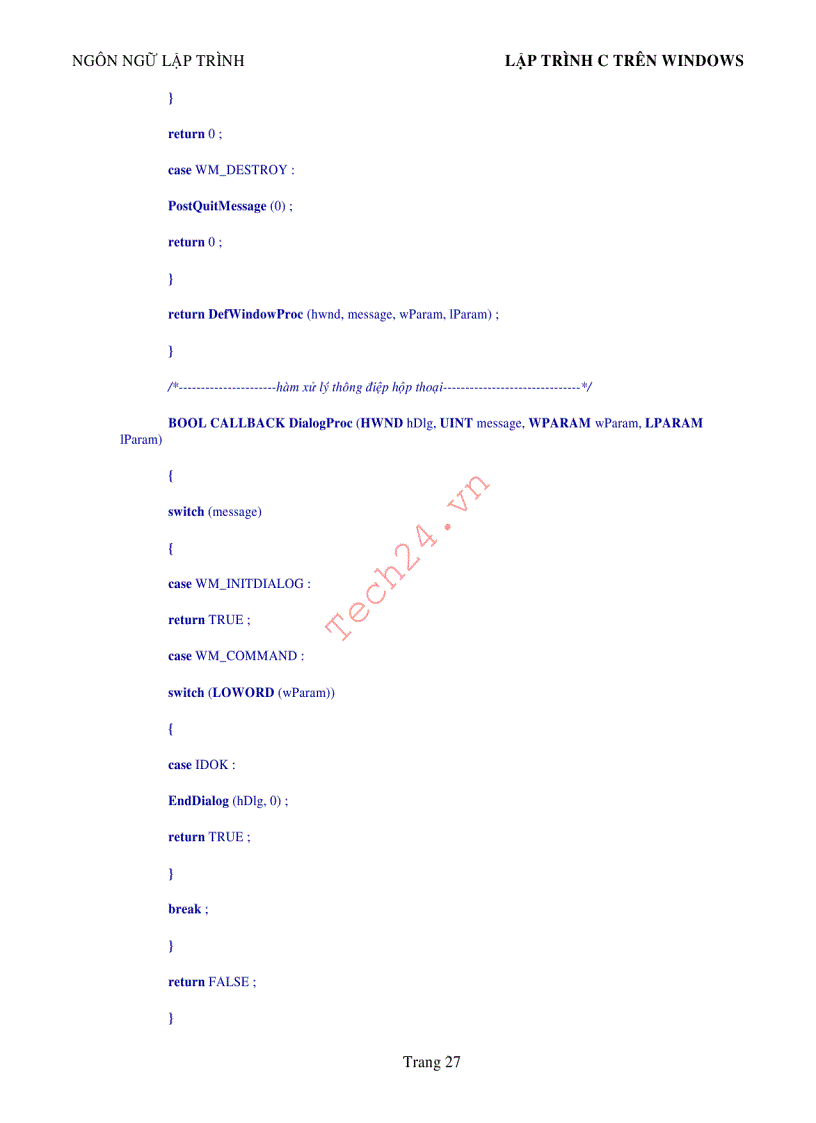 image for page Lập trình C trên Windows Tiếng Việt