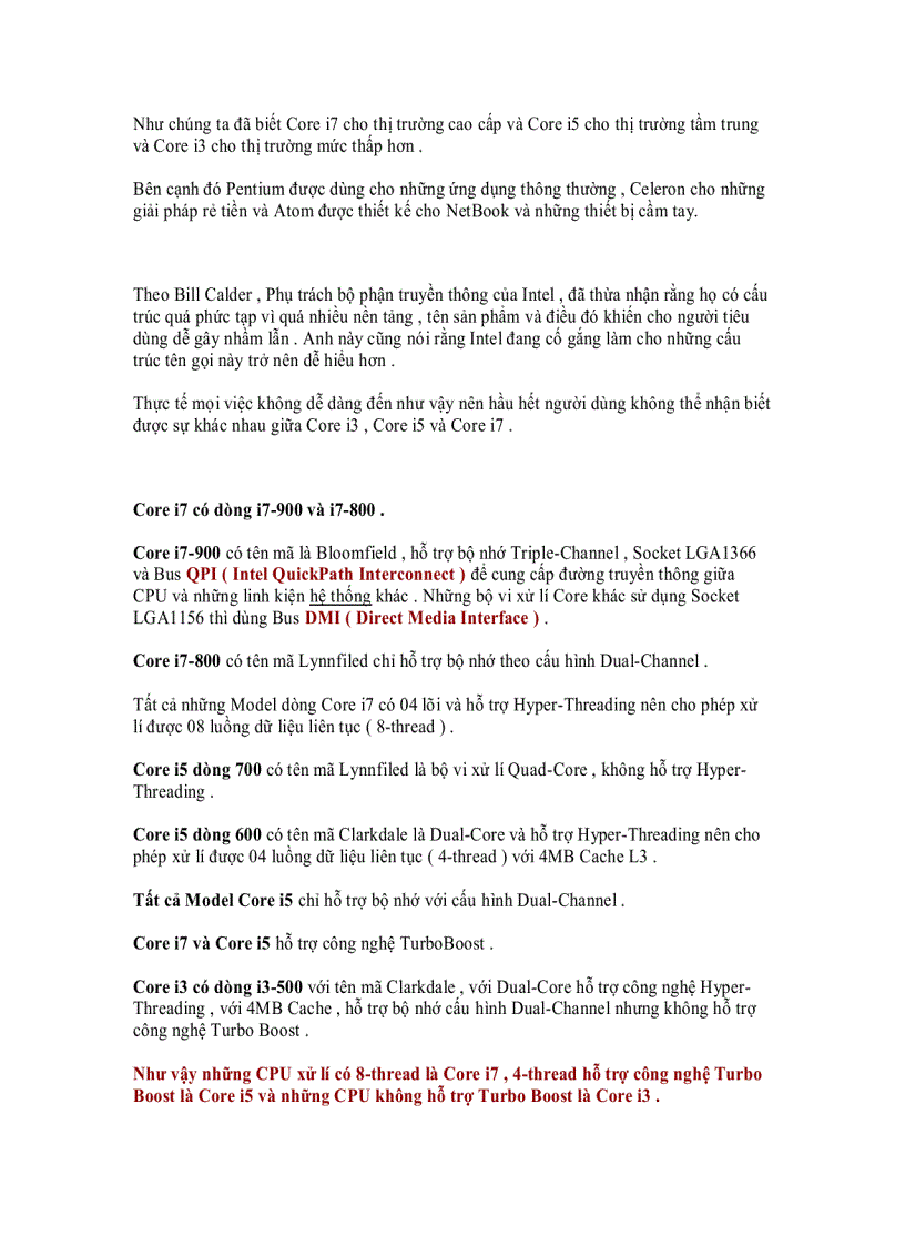 image for page Phân biệt Intel Core i3 Core i5 và Core i7