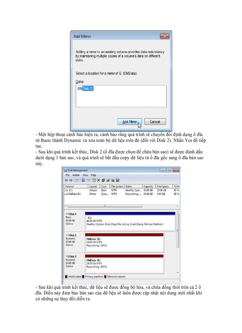 image for page Lưu bản dự phòng dữ liệu ổ cứng trong Windows 7