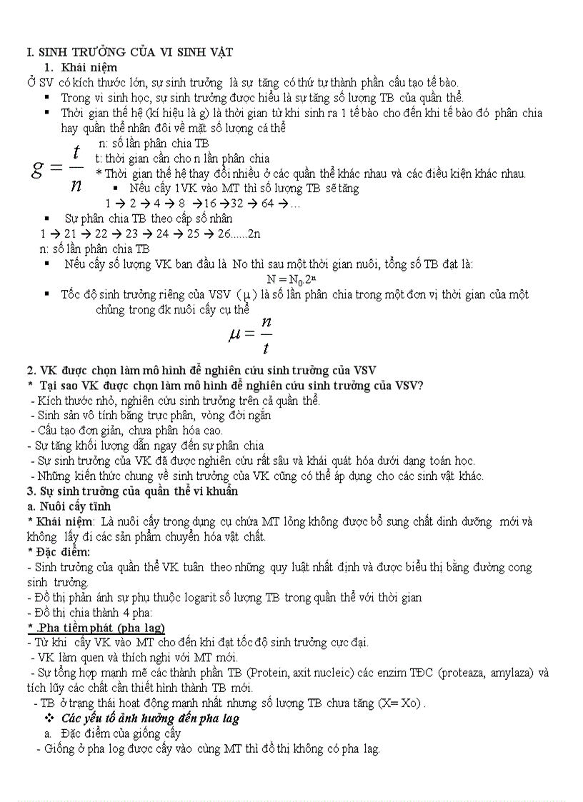 image for page Khái quát chung về vi sinh vật