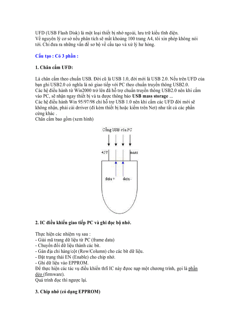 image for page USB Flash Disk Cơ bản cấu tạo và cách sửa chữa Ổ đĩa USB USB mass storage