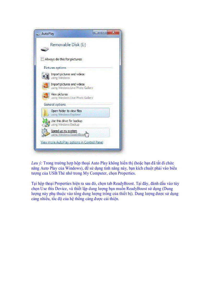 image for page Biến USB và thẻ nhớ thành bộ nhớ RAM để tăng tốc PC 1