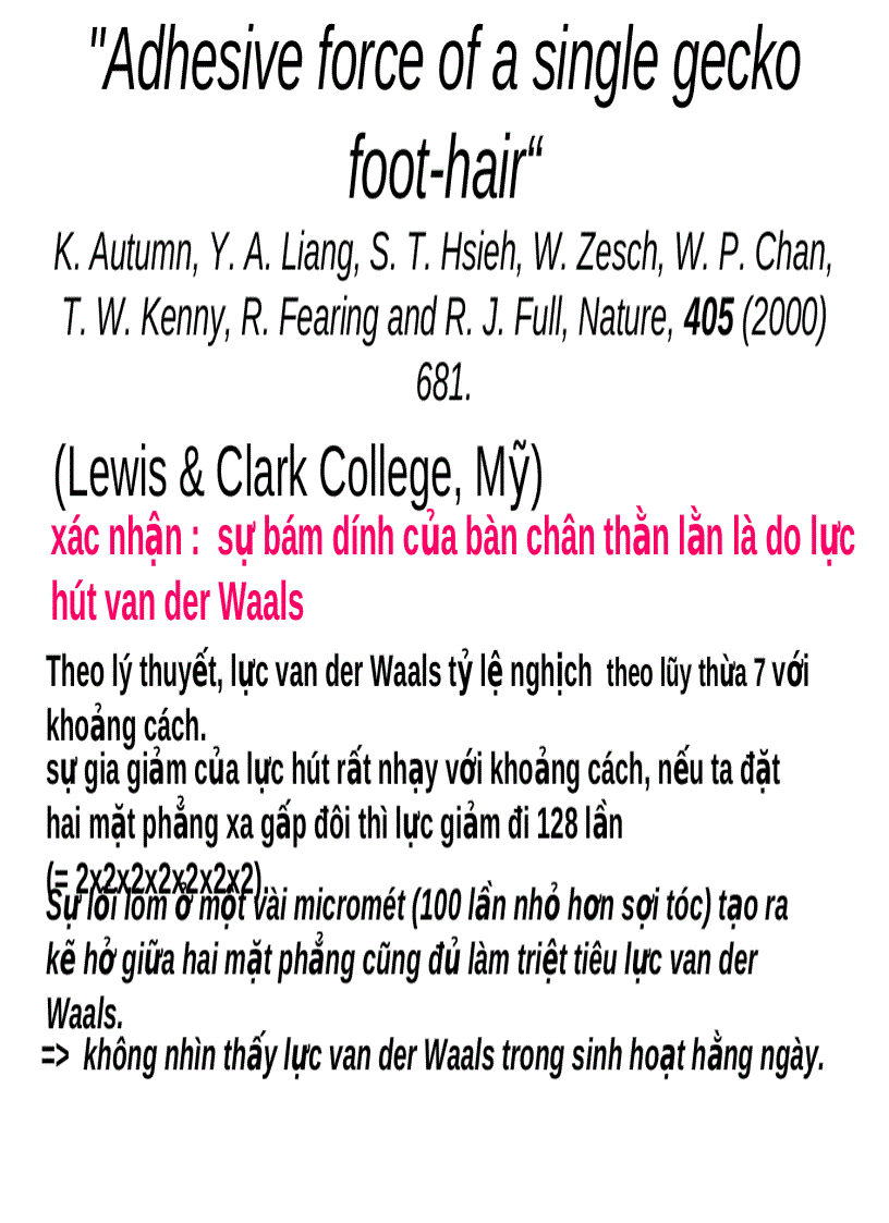 image for page Bàn chân thạch sùng Vật liệu Nano