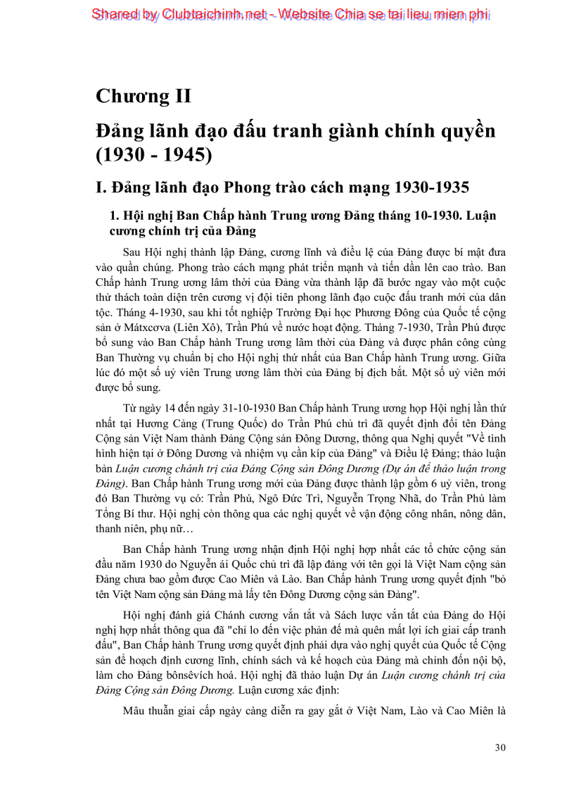 image for page Ebook giáo trình lịch sử đảng