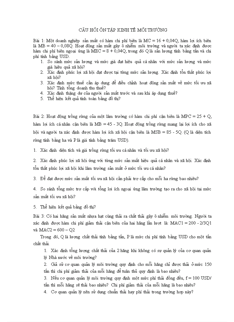 image for page Ôn tập kinh tế môi trường