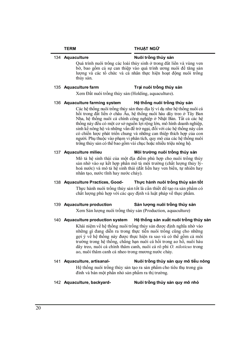 image for page Thuật ngữ nuôi trồng thủy sản