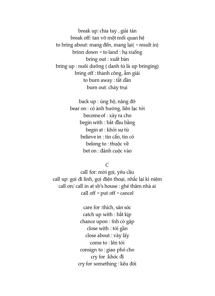 image for page Some commonly used english verb phrases