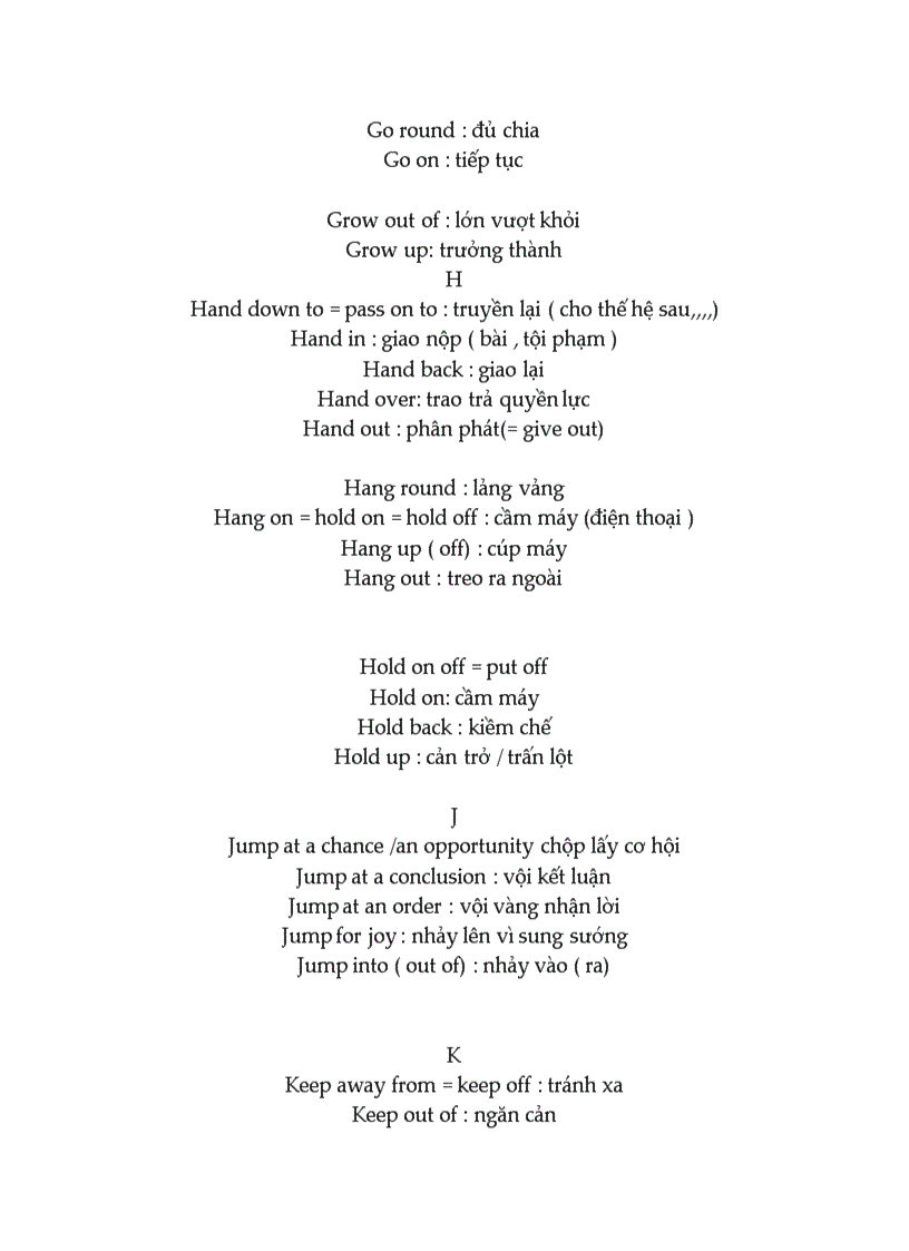 image for page Some commonly used english verb phrases