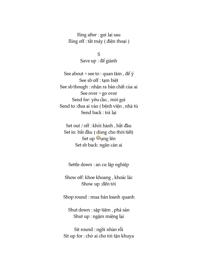 image for page Some commonly used english verb phrases