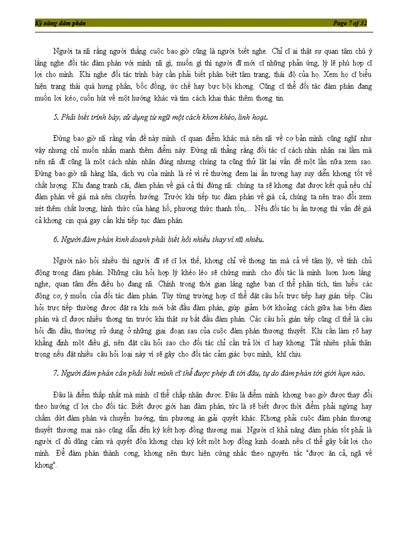 image for page Kỹ năng đàm phán