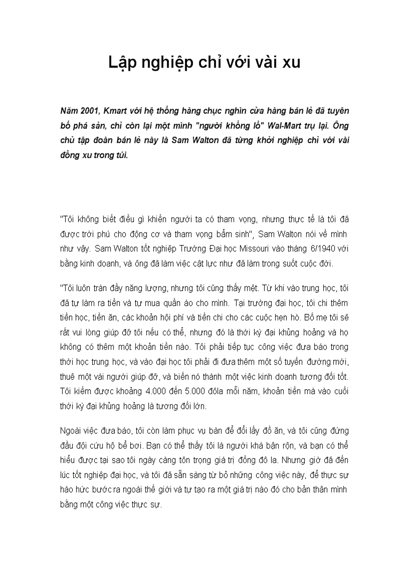 image for page Lập nghiệp chỉ với vài xu