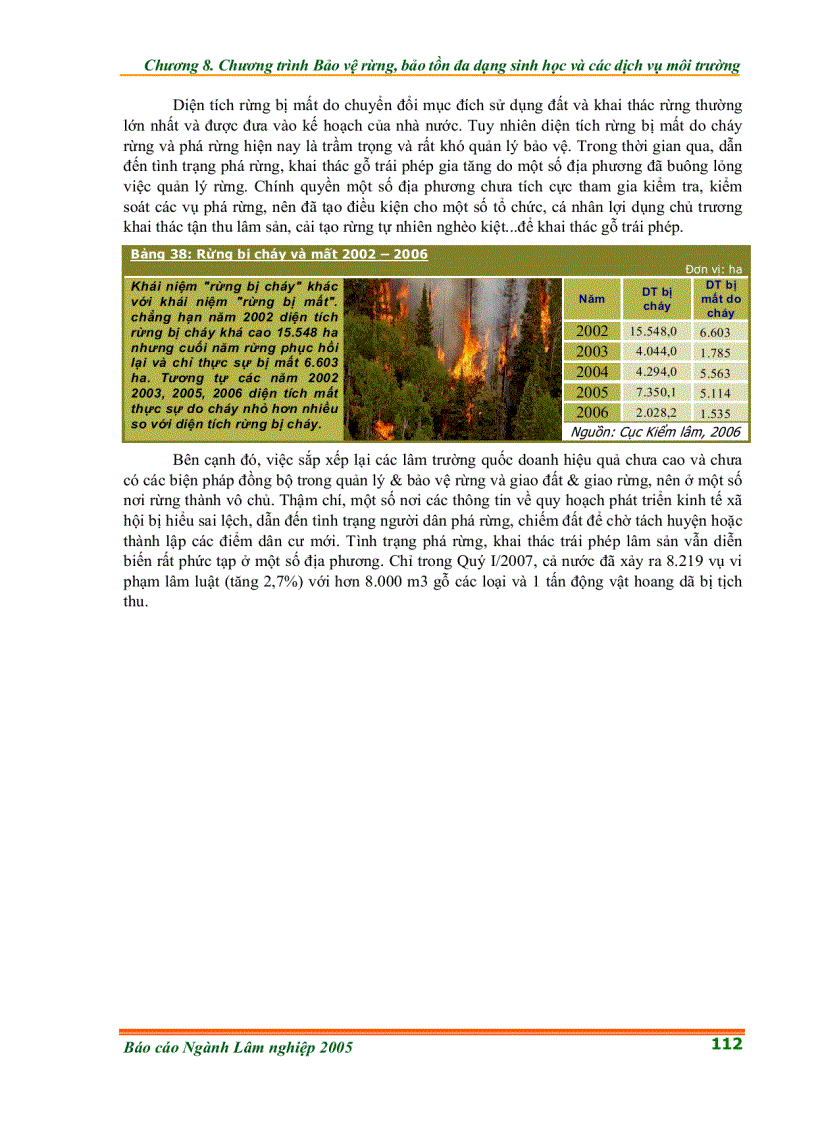 image for page Chương trình Bảo vệ rừng bảo tồn đa dạng sinh học và các dịch vụ môi trường