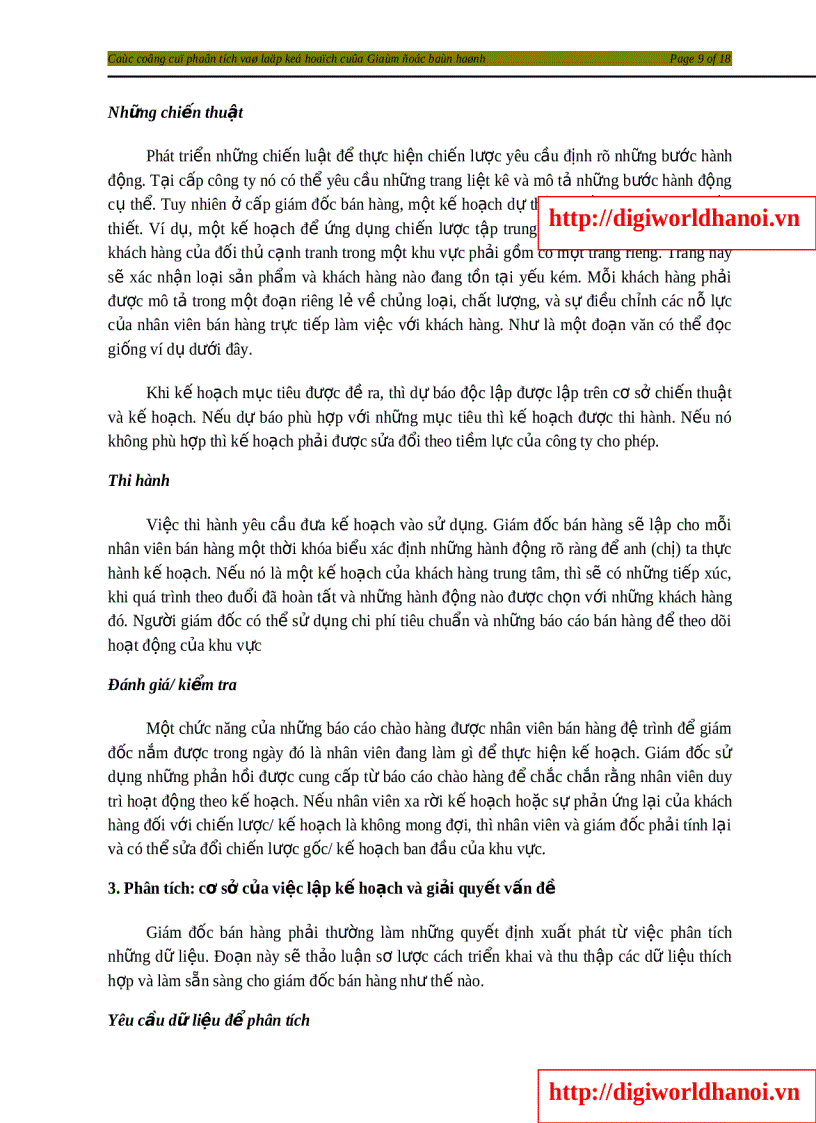 image for page Các công cụ phân tích và lập kế hoạch của giám đốc bán hàng 1