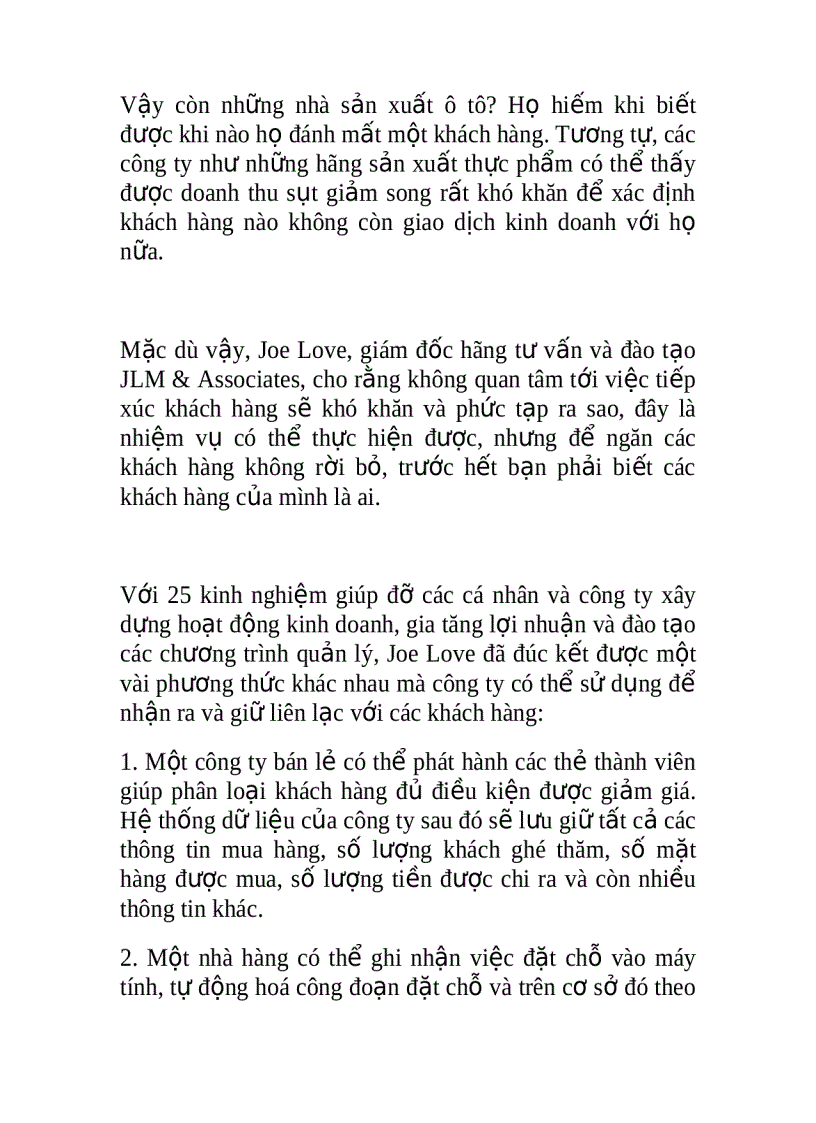 image for page Bạn học được gì từ việc đánh mất khách hàng