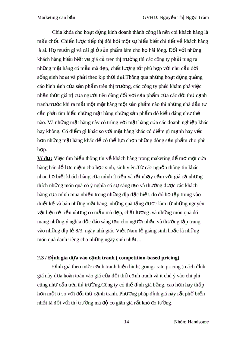 image for page Tầm quan trọng của giá