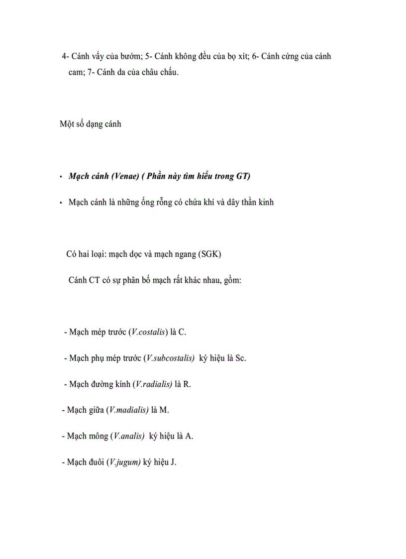 image for page Đặc điểm hình thái côn trùng