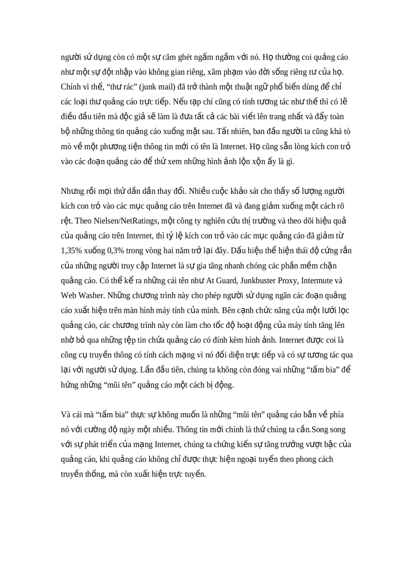 image for page Quảng cáo và Internet