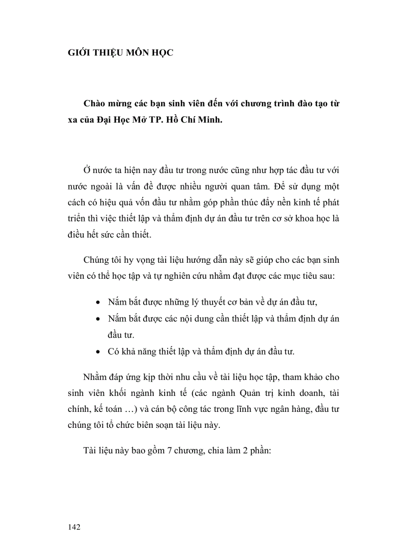 image for page Thiết lập và thẩm định dự án