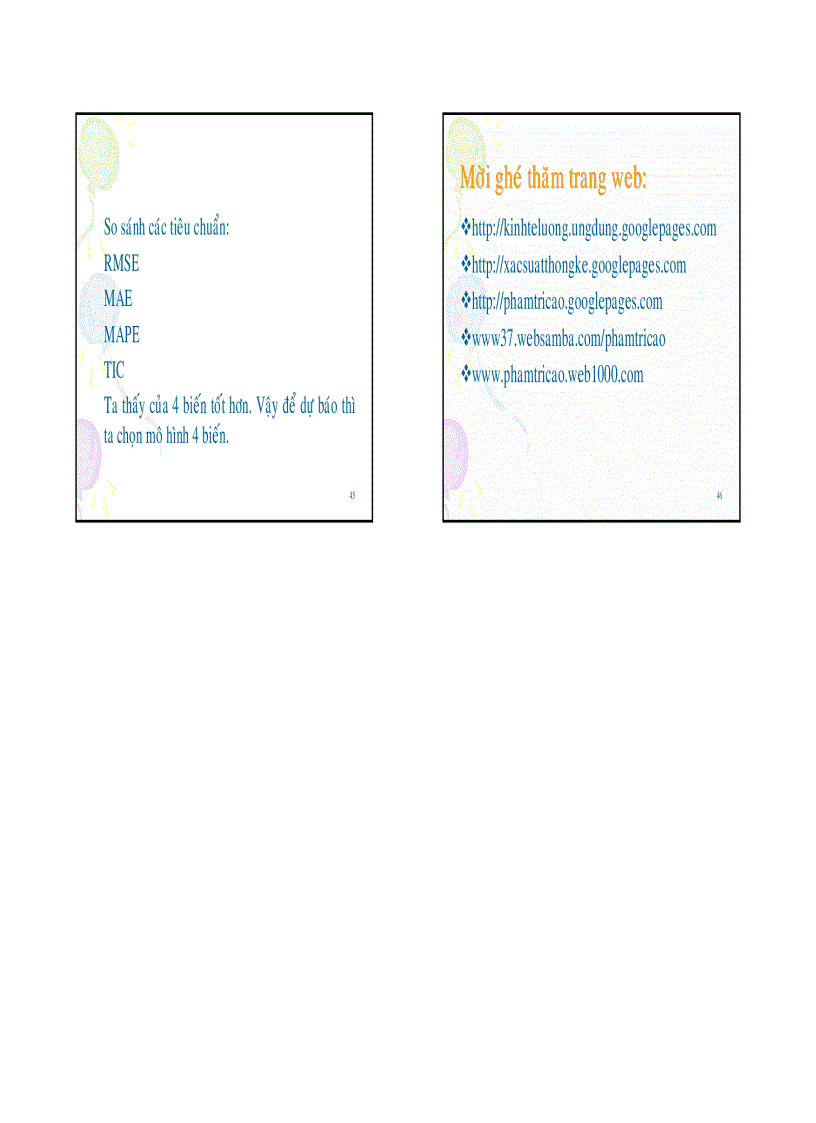 image for page Ứng dụng mô hình phân tích hồi quy trong dự báo