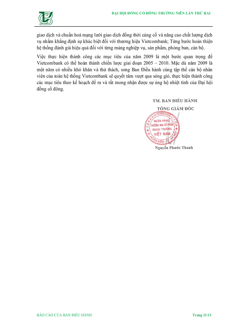 image for page Báo cáo kết quả hoạt động kinh doanh năm 2008 và phương hướng hoạt động kinh doanh năm 2009