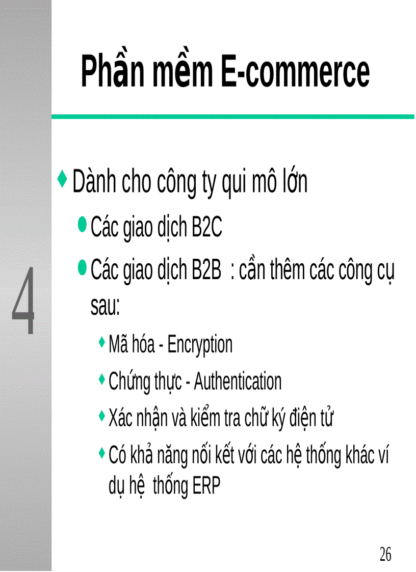 image for page Các phần mềm phục vụ TMĐT Electronic Commerce Software