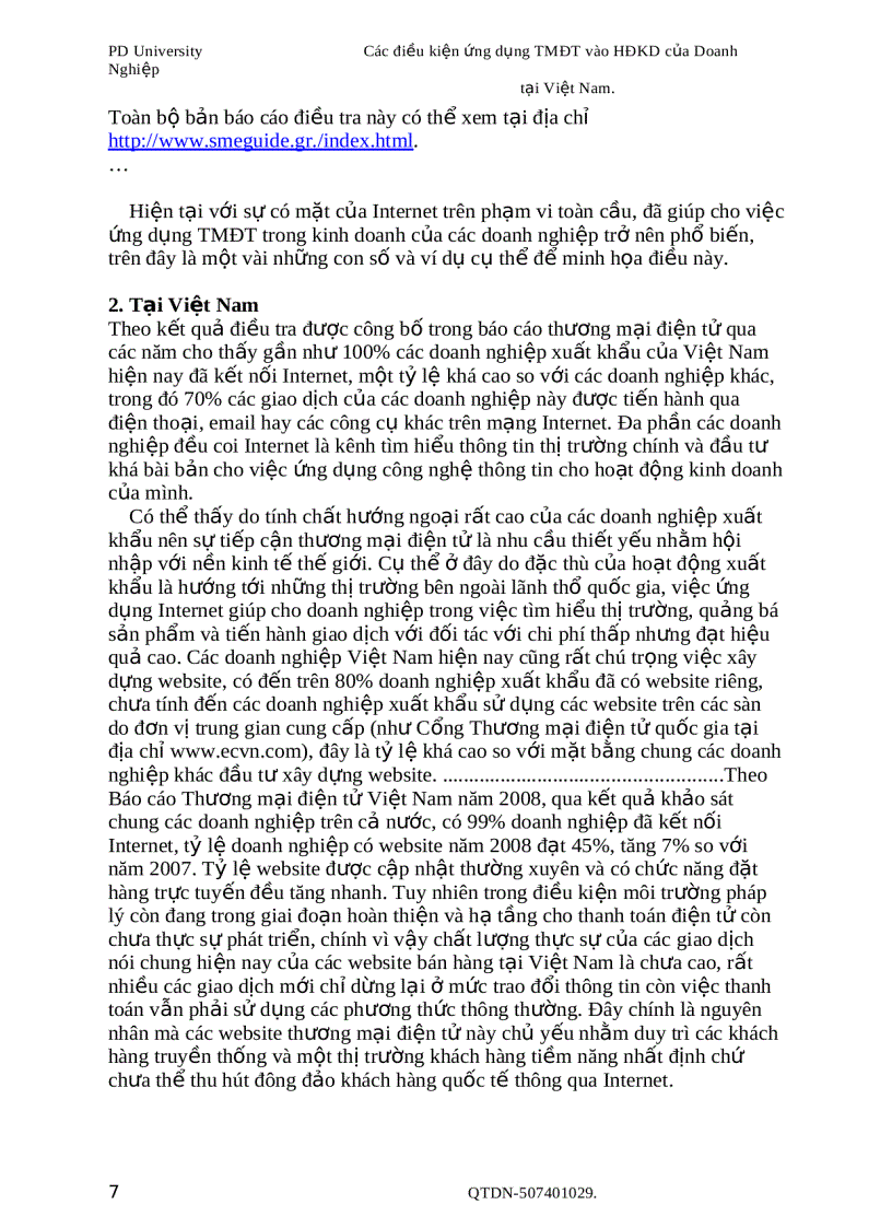 image for page Các điều kiện ứng dụng Thương Mại Điện Tử vào hoạt động kinh doanh của Doanh Nghiệp tại Việt Nam
