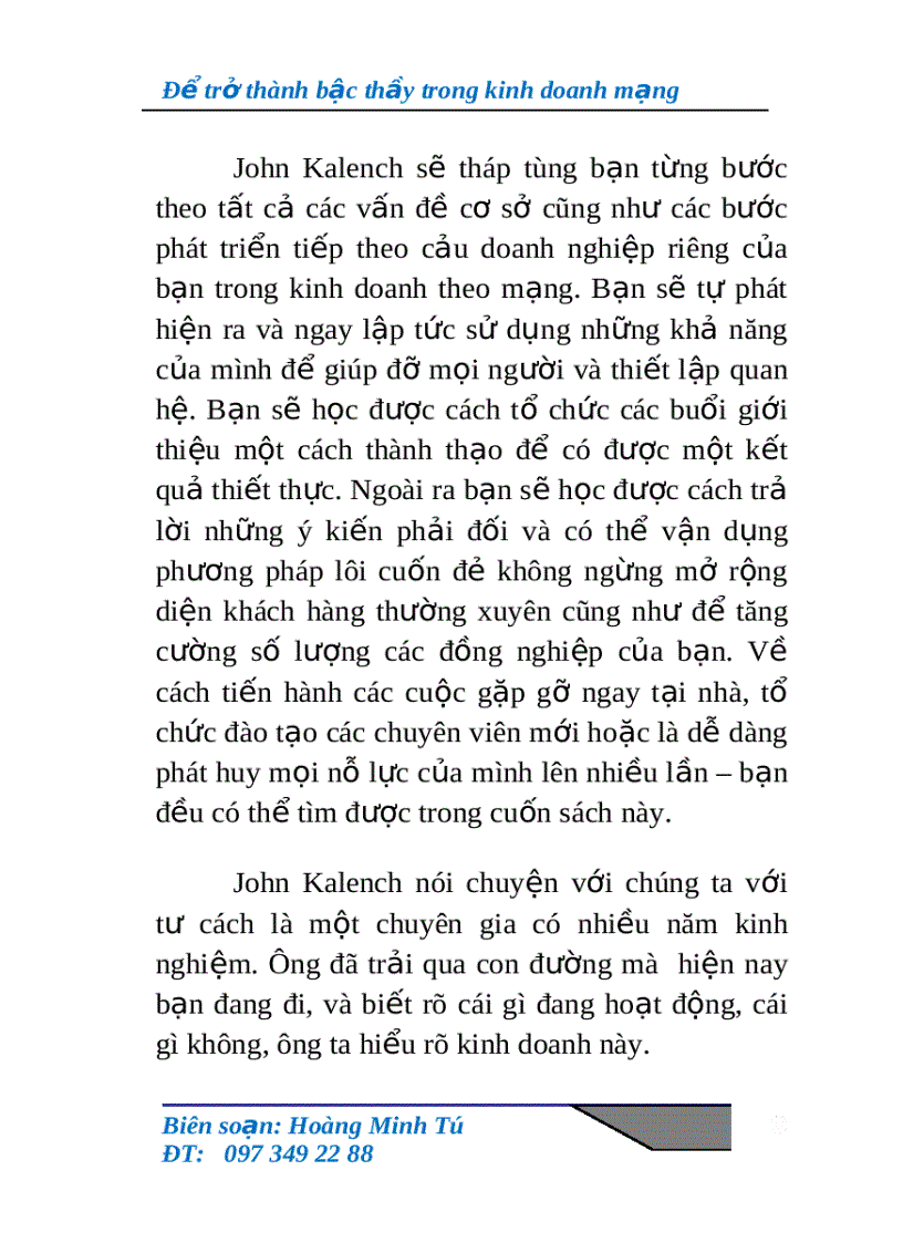 image for page Để trở thành bậc thầy trong kinh doanh theo mạng