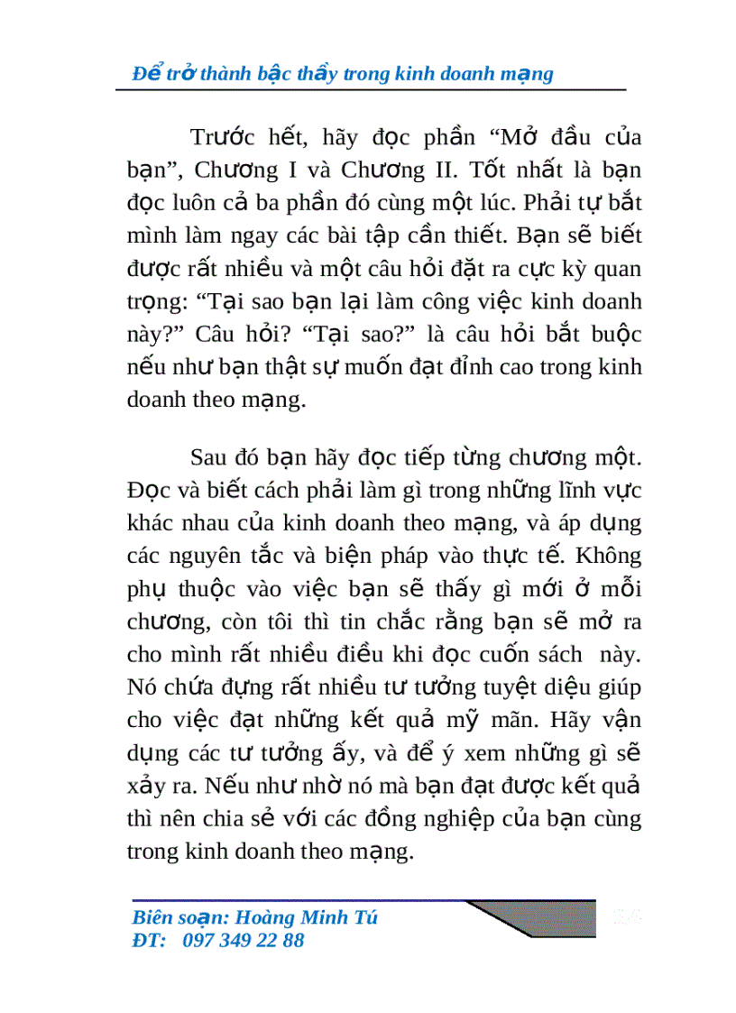 image for page Để trở thành bậc thầy trong kinh doanh theo mạng