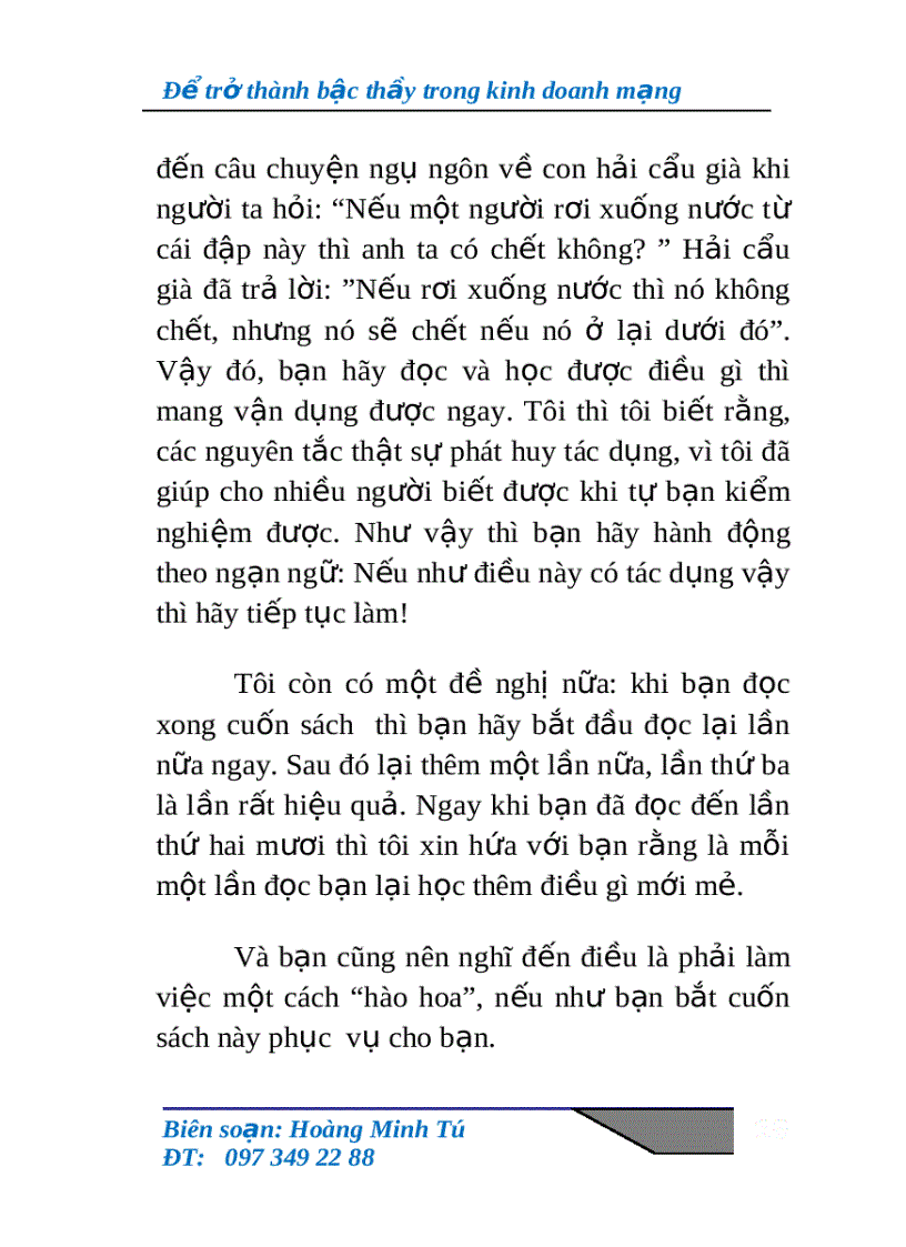 image for page Để trở thành bậc thầy trong kinh doanh theo mạng