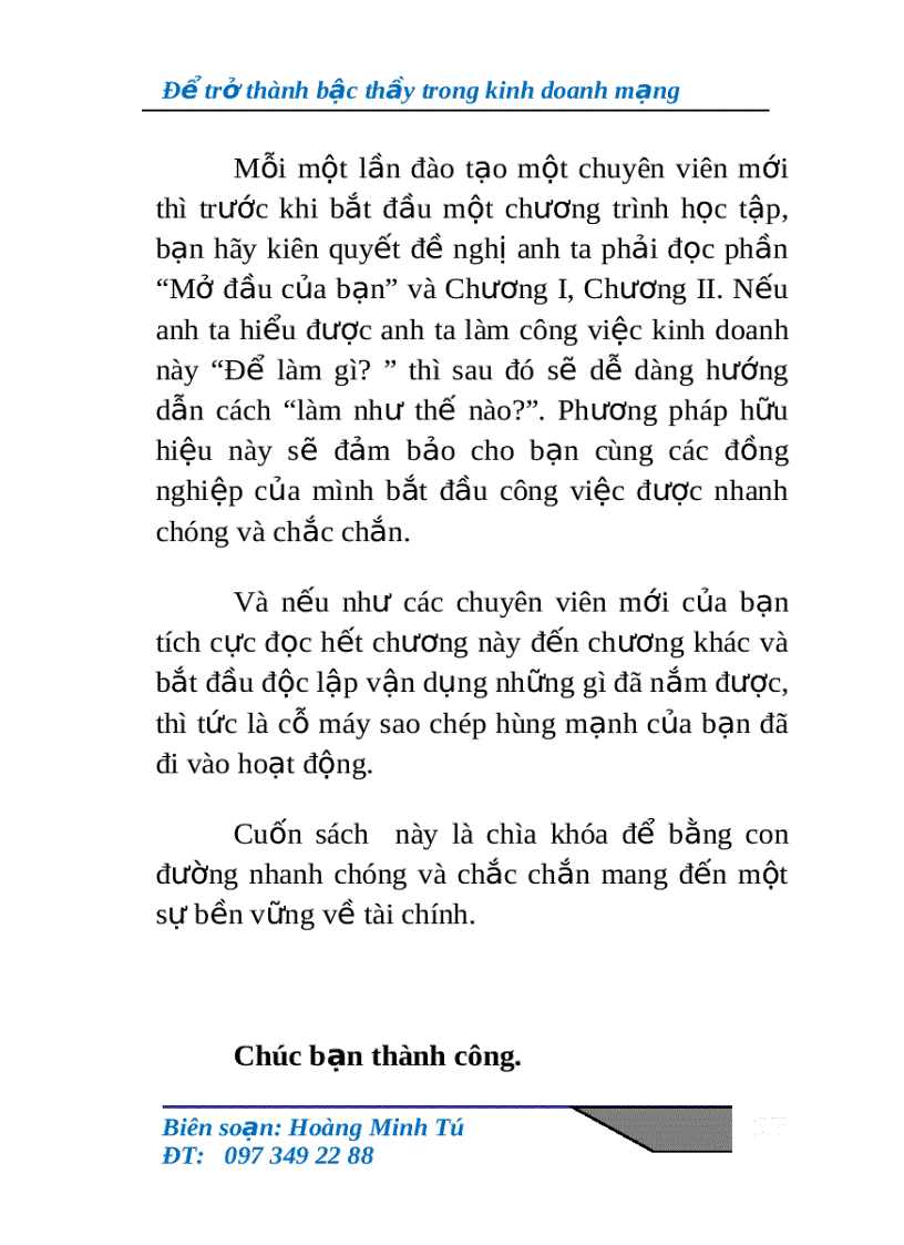 image for page Để trở thành bậc thầy trong kinh doanh theo mạng