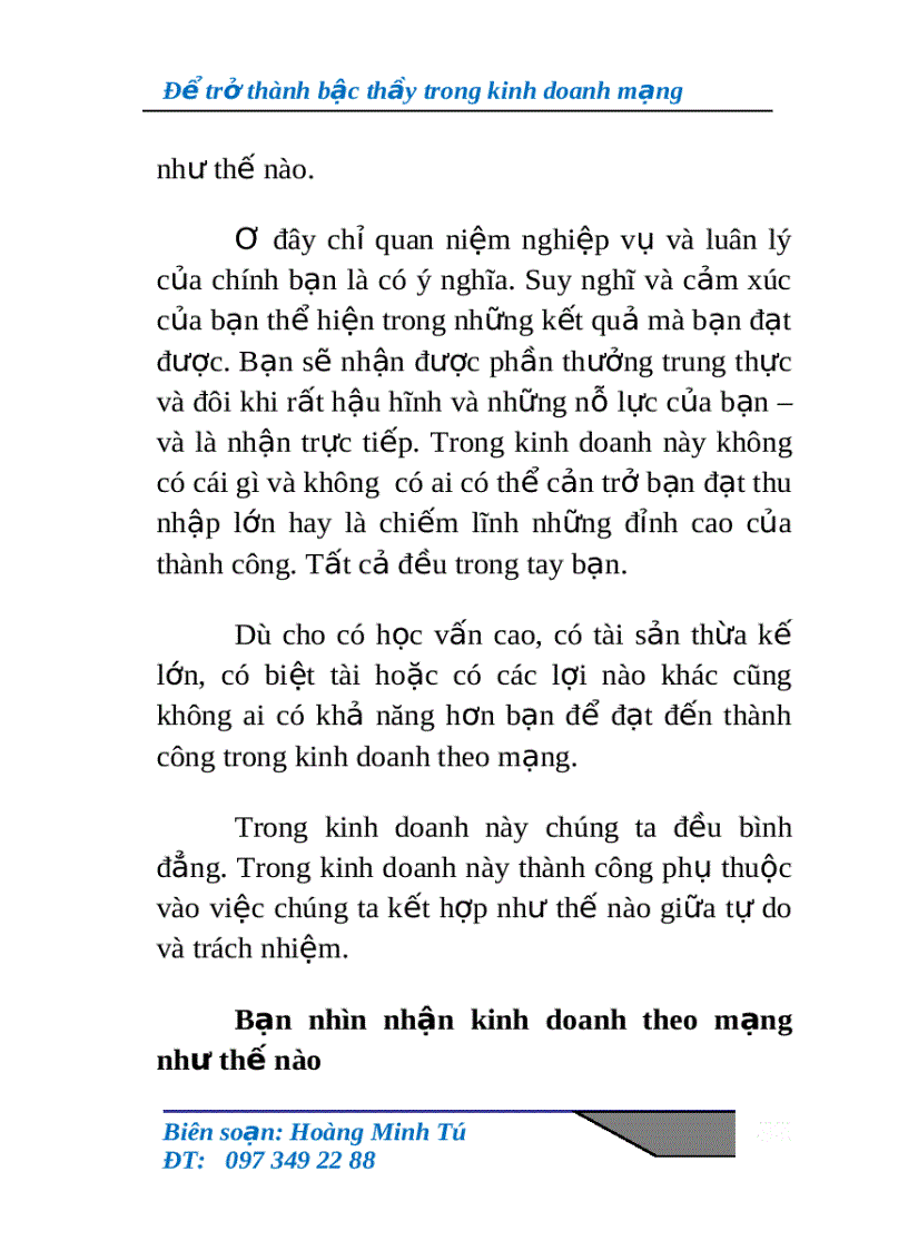 image for page Để trở thành bậc thầy trong kinh doanh theo mạng