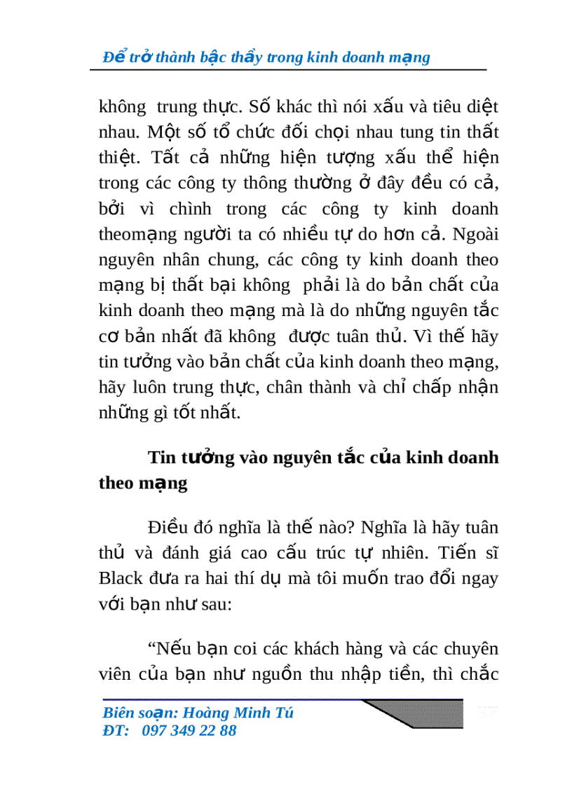 image for page Để trở thành bậc thầy trong kinh doanh theo mạng